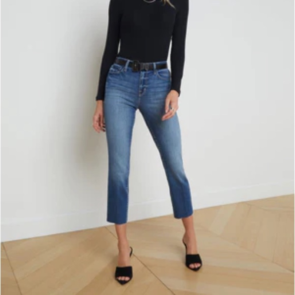 L'AGENCE Cropped Seda slim leg Jeans 26